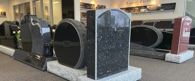 Gravestone Pricing showroom - Edmonton Granite Memorials